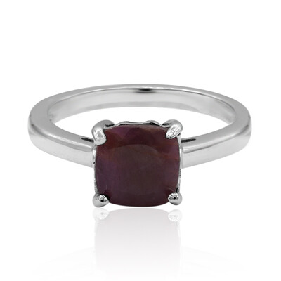 Bague en argent et Rubis