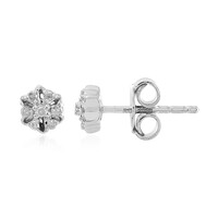 Boucles d'oreilles en argent et Diamant I2 (I)