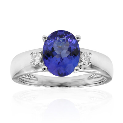 Bague en platine et Tanzanite AAA