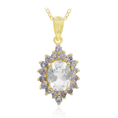 Collier en argent et Topaze blanche