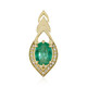 Pendentif en or et Emeraude de Zambie AAA (de Melo)