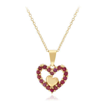 Collier en argent et Rubis