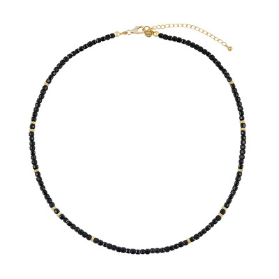 Collier en argent et Tourmaline noire