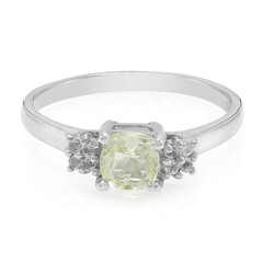Bague en argent et Orthose