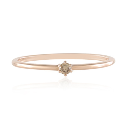 Bague en or et Diamant champagne SI1
