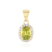 Pendentif en or et Sphène