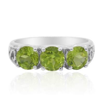 Bague en argent et Péridot