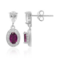Boucles d'oreilles en argent et Grenat Rhodolite