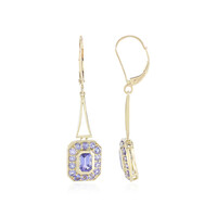 Boucles d'oreilles en or et Tanzanite (KM by Juwelo)