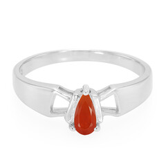Bague en argent et Opale de Feu de Salamanque