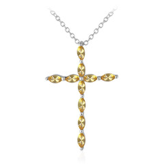 Collier en argent et Citrine
