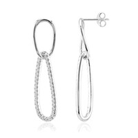 Boucles d'oreilles en argent et Zircon