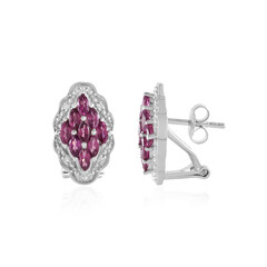 Boucles d'oreilles en argent et Grenat Rhodolite