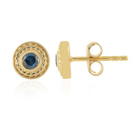 Boucles d'oreilles en argent et Diamant bleu I3