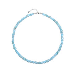 Collier en argent et Larimar