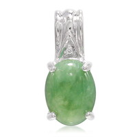 Pendentif en argent et Chrysoprase impériale