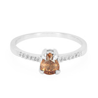 Bague en argent et Grenat de Malaya