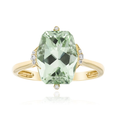 Bague en or et Améthyste verte (CIRARI)
