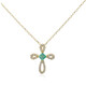 Collier en or et Emeraude de Zambie AAA (CIRARI)