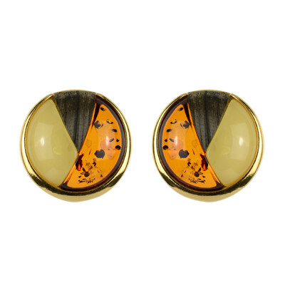 Boucles d'oreilles en argent et Ambre baltique (dagen)
