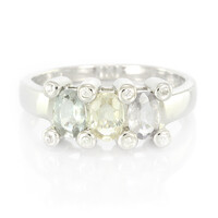 Bague en argent et Tourmaline cuprifère
