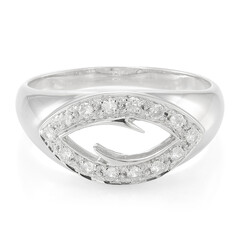 Bague en argent et Zircon