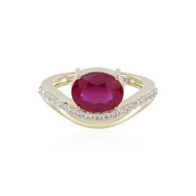 Bague en or et Rubis de Madagascar (de Melo)