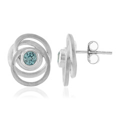 Boucles d'oreilles en argent et Zircon de Ratanakiri