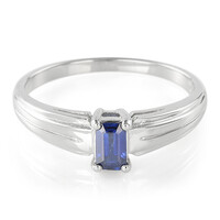Bague en argent et Saphir de Birmanie