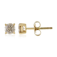 Boucles d'oreilles en or et Diamant chocolat I1