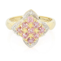 Bague en or et Saphir Padparadscha non chauffé (AMAYANI)
