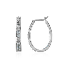 Boucles d'oreilles en argent et Topaze bleu ciel