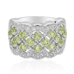 Bague en argent et Péridot