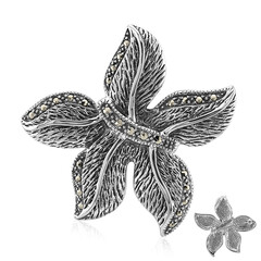 Broche en argent et Marcassite (Annette classic)