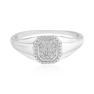 Bague pour homme en argent et Diamant I2 (I)