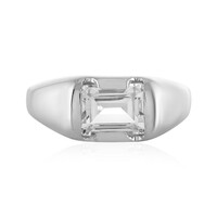 Bague en argent et Topaze blanche