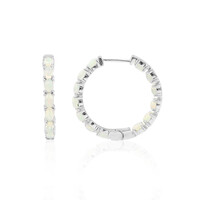 Boucles d'oreilles en argent et Opale Welo