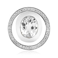 Pendentif en argent et Topaze blanche