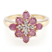 Bague en or et Saphir Padparadscha non chauffé (AMAYANI)