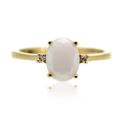 Bague en argent et Opale Welo