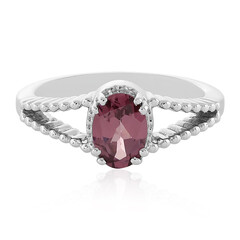 Bague en argent et Grenat de Malaya
