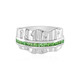Bague en argent et Tsavorite de Tanzanie (de Melo)