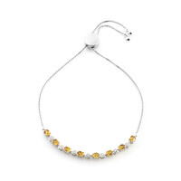Bracelet en argent et Citrine