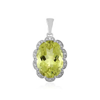 Pendentif en argent et Quartz citron