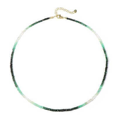 Collier en argent et Emeraude du Brésil