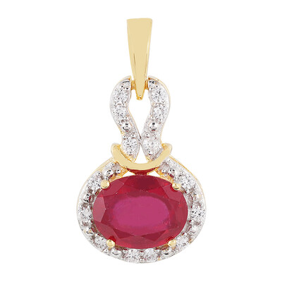 Pendentif en argent et Rubis de Madagascar