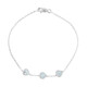 Bracelet en argent et Topaze bleu ciel
