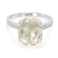 Bague en argent et Orthose