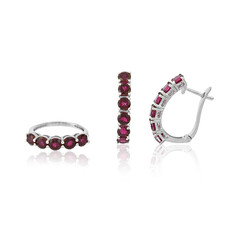 Bague en argent et Rubellite