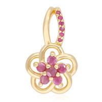 Pendentif en argent et Rubis